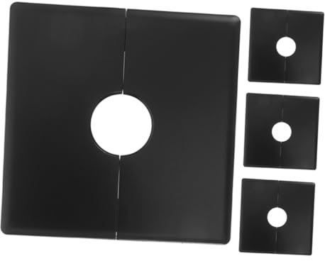 CAXUSD 4pièces Cache-prises Avec Couvercle De Prise De Passage De Câble Plaque De Couverture Électrique Vierge Plaque Murale De Passage De Câble