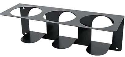 Kunzer 7PSF Wandhalter, Regal, minimalistisches Design, anthrazit, 15 cm | für 3x 1L Pumpsprühflasche, 42,5 x 15 x -kompaktes, Liquide, Acetonfrei, Reinigungsmittel, Kraftstoffe