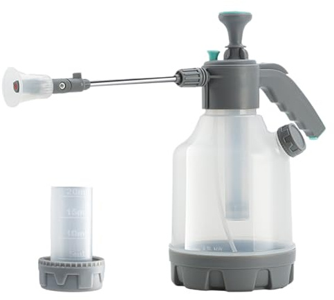 Drucksprüher - FOCCHIO SPRING PUMPA | Sprühgerät für Handpumpe | 3L Wiring Can | Gartensprüher mit Griff ohne Slip mit verlängertem Lauf | Düsenflasche für Wasserschlauch für