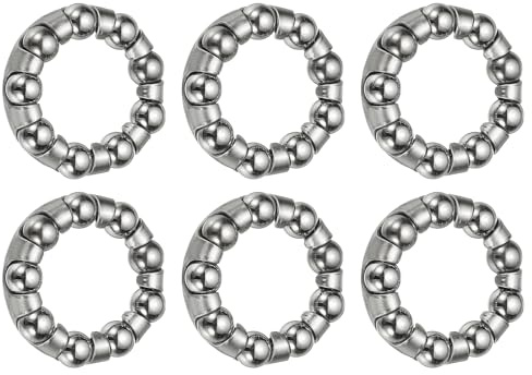 YELARXI Bike Ball Bearings, Bicycle Crank Bearing Retainer Stainless Steel Caged Wheel