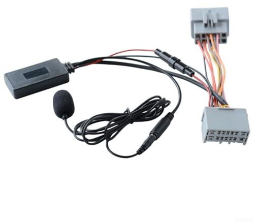 JoyousMall Adattatore per autoradio AUX Blue-tooth 5.0, set di cavi per radio wireless AUX per Volvo C30 C70 S60 S80 V50 V70 XC70 e XC90 ricevitore adattatore