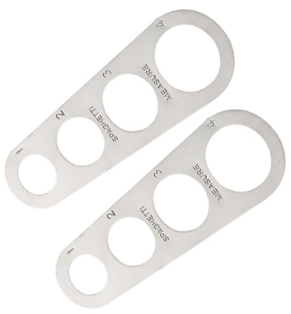 Zerodeko 2pièces Mesureur De Spaghetti Acier Outil De Mesure De Pâtes Pour Contrôle Des Portions Gadget De Cuisine