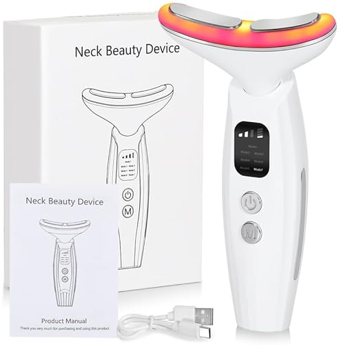 Masajeador eléctrico de cara y cuello, moldeador facial antienvejecimiento, dispositivo multifuncional de reducción de arrugas, máquina antiarrugas para levantamiento facial