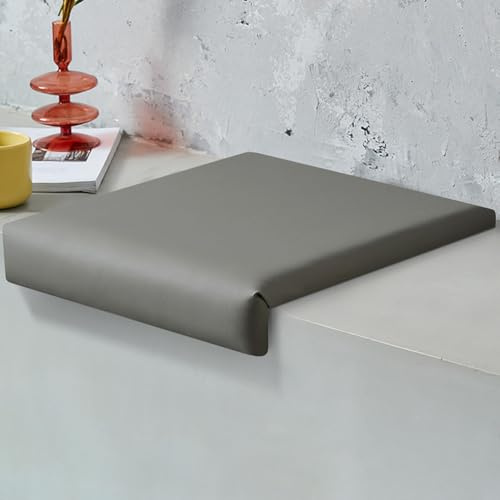 Generisch Klemmkissen FüR Sitzbank, 40 cm Sitzauflage Bank, Outdoor Sitzbank Polster Geeignet, Extra Weiche Polsterung, Sitzpolster für Schuhbank, Esszimmerbank, Küchenbank,Grau,5cm Thick
