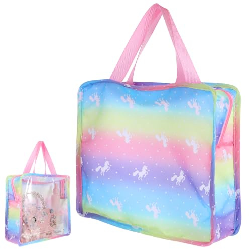 Doll Accessories Hand Bag, Baby Doll Clothes Tote Bag with Zipper Clear