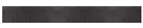QJBSAVVA Tappeto in bambù marrone scuro, 60 x 500 cm, robusto tappeto per soggiorno e corridoio, tappeto naturale antiscivolo con retro in polipropilene, resistente tappeto rettangolare