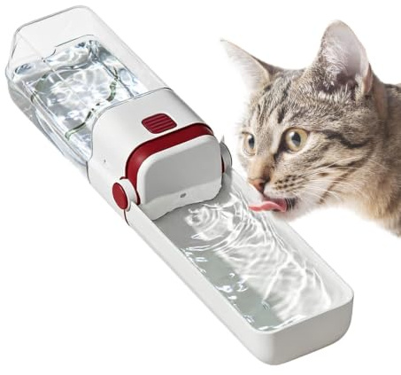 Botella De Agua para Perros Bebedero Plegable Portátil Antifugas con Cuenco | Vaso-Botella de Agua Canino Viaje Paseo Senderismo Acampada Carrera Parque Viaje Por Carretera Entrenamiento