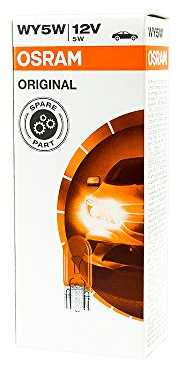 10x OSRAM 2827 Glühlampe Sockelglühlampe WY5W ORIGINAL-Line 12V 5W W2,1x9,5d