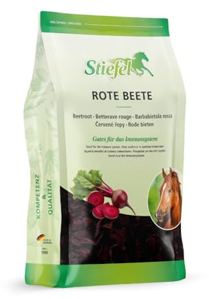 Stiefel Rote Beete Flocken für Pferde, 100% naturbelassene Rote Beete, zur Stärkung des Immunsystems, Rote Rübe, 1,7kg