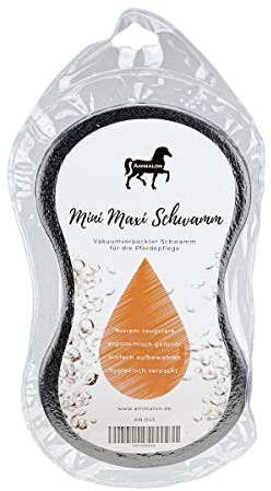 Animalon Mini Maxi Schwamm | Vakuumverpackter Schwamm zur Pferdepflege | Ergonomischer Pferdeschwamm