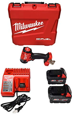 Milwaukee 2855-22 - Avvitatore a impulsi senza spazzole agli ioni di litio, 1/2, 18 V, con anello di attrito