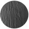 WENKO 53981100 Sottopentola Rotondo in Ardesia per pentole, padelle, Vetro temperato Silicone, Nero
