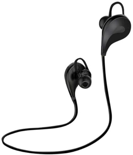 Ecouteurs Bluetooth Sport pour Samsung Galaxy A22 Smartphone sans Fil Bouton Son Kit Main Libre Intra-AURICULAIRE Universe (Noir)