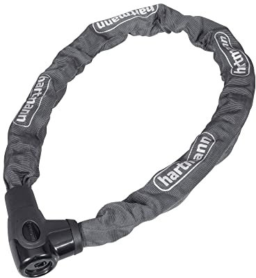 Hartmann Kettenschloss 120 cm, Motorrad-/Fahrradkettenschloss, Anbohr- & Pickingschutz, Ideal Für Unterwegs, Genügt Höchsten Sicherheitsstandards, 9,5 mm Kettenstärke