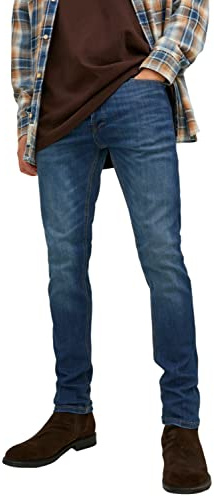 JACK & JONES JJIGLENN Jjoriginal AM 819 PIW Jean Slim fit pour Homme, Bleu Denim, 36W x 34L