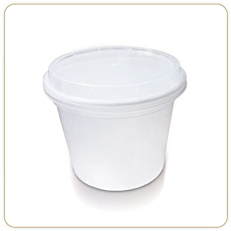 LITTLE BALANCE 8578 Kit 4 pots pour fromages blancs, 4 pots pour Faisselles, Fromages Blancs 500g, Pot + Egouttoir + Couvercle, Idéal pour du fait maison, Fabrication française