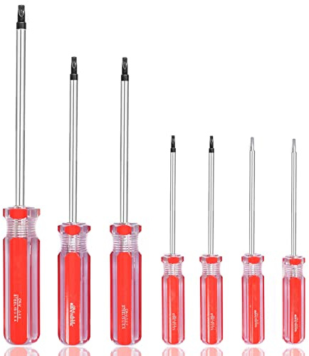 Triangle Screwdrivers Set 7 Sizes 1.4mm 1.8mm 2.0mm 2.3mm 2.7mm 3.0mm 4.2mm, SKZIRI 7in1 Triangle Screwdriver Tool Kit for Fixing Electronic Toys Household Electrical Appliances Repairs
