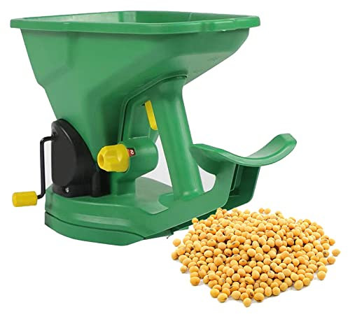 CEIEVER Esparcidor de mano de 1500 ml, carro de fertilizantes, 390 x 250 x 170 mm, esparcidor universal flexible para semillas, fertilizantes, sal de esparcimiento, césped y sal