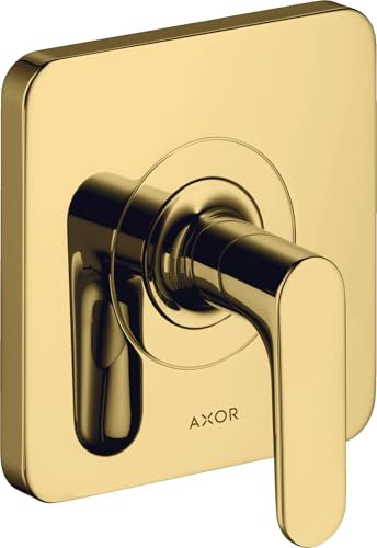 hansgrohe AXOR Citterio M Absperrventil Unterputz DN15 / DN20, 34960990, Farbe: Polished Gold Optic