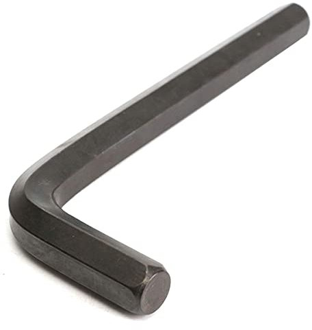 Juego de llaves Allen hexagonales métricas en forma de L de acero de 12 mm Llave larga en forma de L métrica Destornillador Reparación Herramientas manuales Maquinaria negra (negro) (negro) (neg