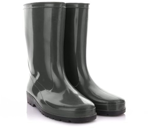 Lemigo Stivali da Pioggia Impermeabili da Donna Verde Nero IGA 36-42 EU