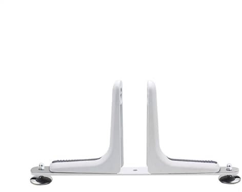 Regalträger Datenschutz-Bildschirmhalter Aluminiumlegierung Modern Easy Installieren Partition Heavy Duty Hotel Füße Bewegliche Radraumteiler Regal-Bodenträger unsichtbar (Color : White)
