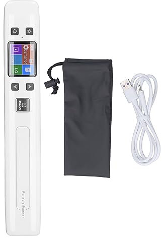 Brilluxa Scanner de Photos Portable pour Documents, Images, textes, Appareil de numérisation de Documents à écran Couleur HD Portable pour la numérisation à Plat du Bureau, de