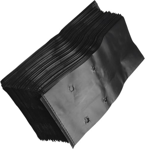 Daaxing 100 bolsas de plástico para cultivar frutas, verduras, plantas, flores, bolsas gruesas con agujeros transpirables (17 x 30 cm)