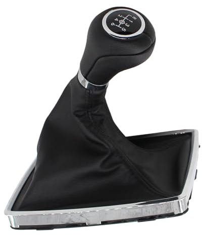 Schaltknauf 6 Gang Schaltsack mit Rahmen Schaltkopf Schaltmanschette Schalthebel Knauf Schalthebelkopf Schaltung Hebel Schalttasche Schaltknüppel Handschaltung für C Klasse W204 C204 2007-2014