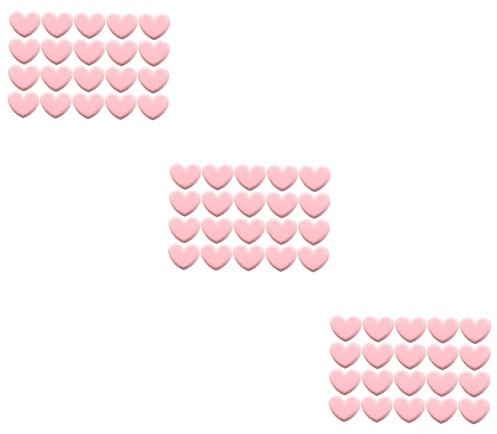 Alipis 60pcs Heart Shape Pink Plastic Clips Bag Clamps for Snacks Office File Holder Home Decor