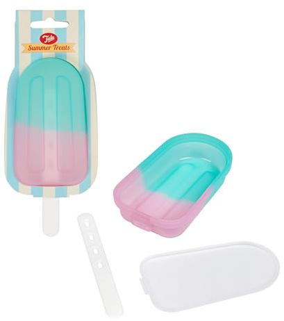 Tala Moule à glace réutilisable en silicone avec bâton en plastique, fabriqué en silicone de qualité alimentaire sans BPA, parfait pour les glaces faites maison, les gâteaux individuels et les tétines