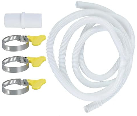 AMENGJ Tuyau Evacuation Seche Linge Tuyau de vidange for Machine à Laver, climatiseur, kit d'entrée Automatique, Tuyau Portable de 3 mètres, connecteur d'extension