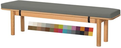 Bankauflage Outdoor Indoor 40-115-135-200cm 2/3-Sitzer Rutschfeste Bankkissen 5cm Dicke GartenBankauflage Abnehmbarem Bankpolster Stuhlkissen für Fensterbank ,Terrasse,Balkon, Gartenmöbel(E,140x50x5cm