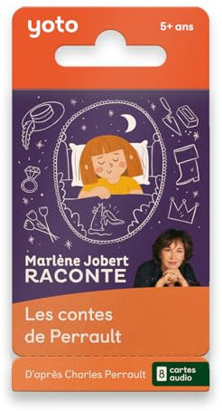 Yoto Marlène Jobert raconte… Les Contes de Perrault, Livre Audio pour Enfants en français, à écouter sur conteuse veilleuse Boîte à Histoires Yoto Player et Mini, Premiers Contes 5 à 10 Ans