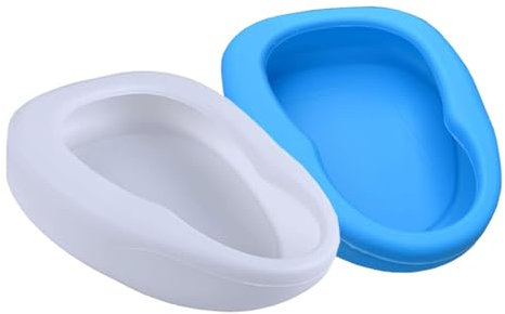 Bassin de lit profilé for Femmes et Hommes, urinoirs de Pot en PP Ferme, épais et Stable for Les Patients âgés et alités à Usage Domestique