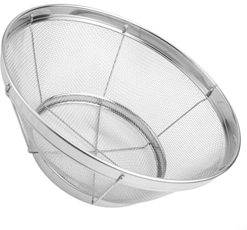 Passoire robuste pour un rinçage et un drainage efficaces des pâtes, du riz et du yaourt (21,5 cm)