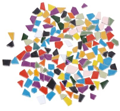 DOITOOL 500g Partículas Sueltas De Mosaico Diy Cristal Esmaltado Piedra Irregular Para Bricolaje Colores Surtidos Cristal De Mosaico