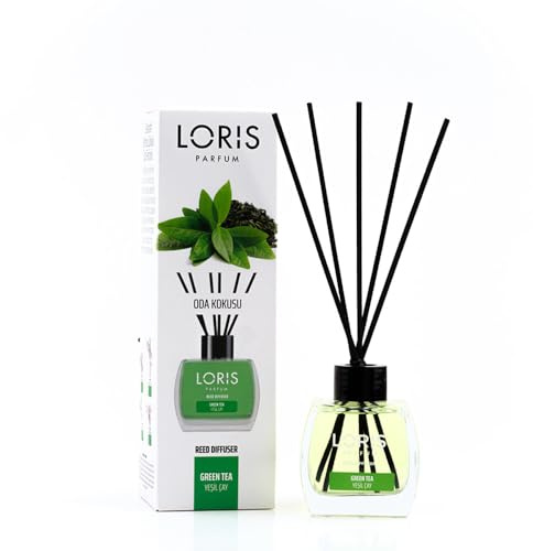 Loris Parfum Reed Diffuser, Raumduft Grüner Tee, 100 ml