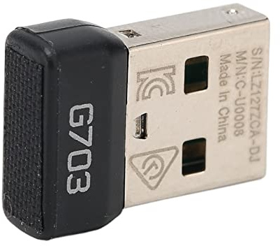 Eacam Adaptador de Reemplazo del Receptor del Mouse para el Mouse Inalámbrico, Tecnología 2.4G, Interfaz USB, Liviano y Resistente, con Conexión para la Velocidad de la Luz