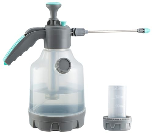 Spruzzatore d'acqua a pressione – 20 ml pompa da giardino, 20 cm, annaffiatoio con manico antiscivolo con asta estesa, bottiglia con ugello per tubo per fertilizzare patio prato fattoria