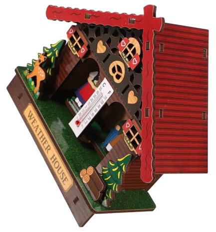 Anneome Thermomètre Mural Extérieur et Intérieur Étanche avec Hygromètre Intégré Station Météo Verticale pour Jardin et Patio Design Élégant et Simple à Installer