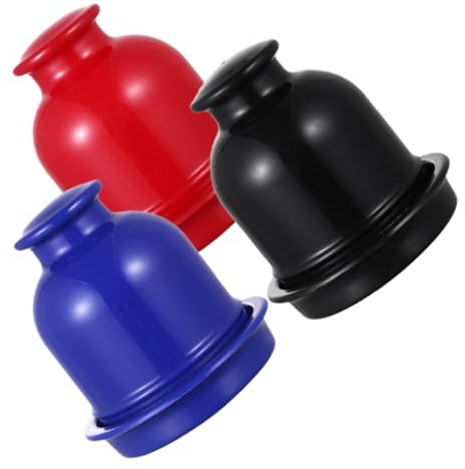 CLISPEED 3 Piezas Vasos para Dados de Plástico Resistentes y Compactos Portátiles para Entretenimiento Fiestas Bar Mesa Colores y Azul