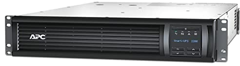 APC 2200VA Smart UPS with SmartConnect, SMT2200RM2UC Rack Mount UPS Battery Backup, Sinewave, AVR, 120V, Line Interactive Uninterruptible Power Supply