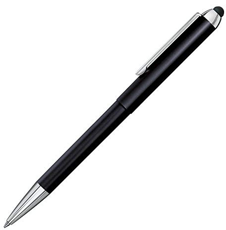 stempel-fabrik – Stempel-Kugelschreiber Heri Stamp & Smart Pen 3302 Custom mit Wunschtext personalisieren – 3in1 Kugelschreiber mit selbstfärbendem Taschenstempel (33 x 8 mm | 3 Zeilen | Schwarz)