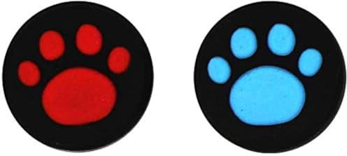 2PCS Silicone Thumb Stick Grips Caps Analog Thumbstick Joystick Cap for PS Vita PSV 2000 PSV 1000 Color Blue+Red