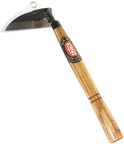 AFuex Japanisches Gartenwerkzeug - Handhacke/Sichel ist perfekt zum Jäten und Kultivieren