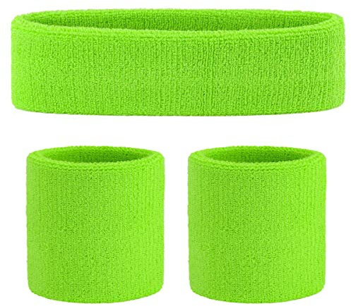 ONUPGO Schweißband Set Sportstirnband Handgelenk gestreifte Schweißbänder Frottee Sporttraining Basketball-Armband Stirnbänder Feuchtigkeitstransport Schweiß absorbierendes Stirnband