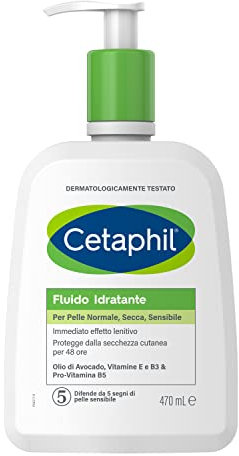 Cetaphil Fluido Idratante Crema Corpo, Formato 470 ml