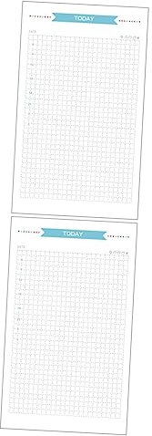 NUOBESTY 2 Sets Planer-Tagebuch-nachfüllpapier Für Milchprodukte 6-Loch-nachfüllpapier Nachfüllpapier Für Ordner Kariertes Nachfüllpapier Für 6-Ordner Glattes Schreiben 40 Blatt * 2