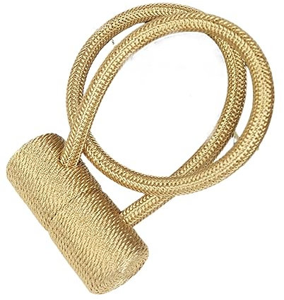 Gardinenbänder 2 Stück Vorhang Magnetschnalle Keine Perforation Keine Montage Gardinenband Gardinenschnalle Vorhangornament, Gelb